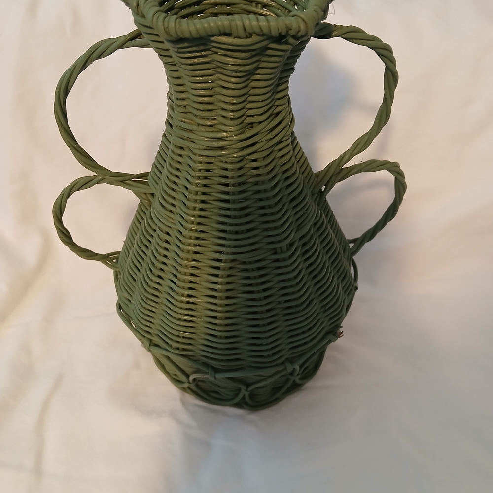 Green Woven Vase